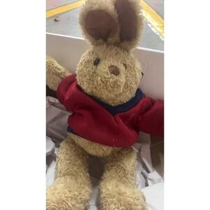 Vintage Build-A-Bear Workshop Stuffed Rabbit with Red Sweater